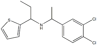 [1-(3,4-dichlorophenyl)ethyl][1-(thiophen-2-yl)propyl]amine Struktur