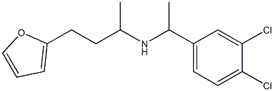 [1-(3,4-dichlorophenyl)ethyl][4-(furan-2-yl)butan-2-yl]amine Struktur