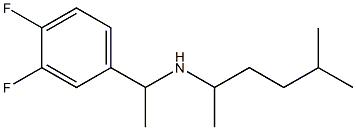 [1-(3,4-difluorophenyl)ethyl](5-methylhexan-2-yl)amine Struktur