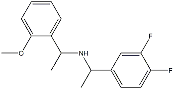 [1-(3,4-difluorophenyl)ethyl][1-(2-methoxyphenyl)ethyl]amine Struktur