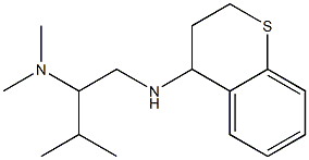 [1-(3,4-dihydro-2H-1-benzothiopyran-4-ylamino)-3-methylbutan-2-yl]dimethylamine Struktur