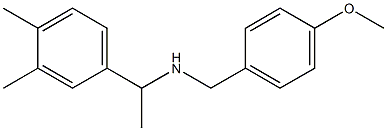 [1-(3,4-dimethylphenyl)ethyl][(4-methoxyphenyl)methyl]amine Struktur