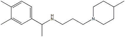 [1-(3,4-dimethylphenyl)ethyl][3-(4-methylpiperidin-1-yl)propyl]amine Struktur