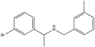 [1-(3-bromophenyl)ethyl][(3-methylphenyl)methyl]amine Struktur