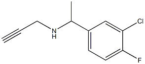 [1-(3-chloro-4-fluorophenyl)ethyl](prop-2-yn-1-yl)amine Struktur