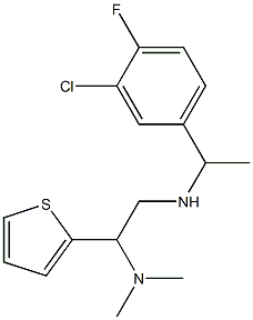 [1-(3-chloro-4-fluorophenyl)ethyl][2-(dimethylamino)-2-(thiophen-2-yl)ethyl]amine Struktur