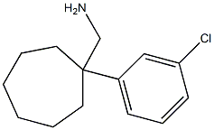 [1-(3-chlorophenyl)cycloheptyl]methanamine Struktur