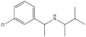 [1-(3-chlorophenyl)ethyl](3-methylbutan-2-yl)amine Struktur