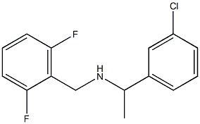 [1-(3-chlorophenyl)ethyl][(2,6-difluorophenyl)methyl]amine Struktur