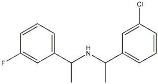 [1-(3-chlorophenyl)ethyl][1-(3-fluorophenyl)ethyl]amine Struktur