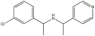 [1-(3-chlorophenyl)ethyl][1-(pyridin-4-yl)ethyl]amine Struktur