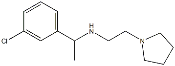 [1-(3-chlorophenyl)ethyl][2-(pyrrolidin-1-yl)ethyl]amine Struktur