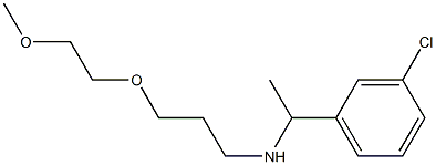 [1-(3-chlorophenyl)ethyl][3-(2-methoxyethoxy)propyl]amine Struktur