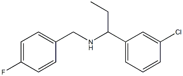 [1-(3-chlorophenyl)propyl][(4-fluorophenyl)methyl]amine Struktur