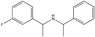 [1-(3-fluorophenyl)ethyl](1-phenylethyl)amine Struktur