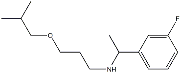 [1-(3-fluorophenyl)ethyl][3-(2-methylpropoxy)propyl]amine Struktur