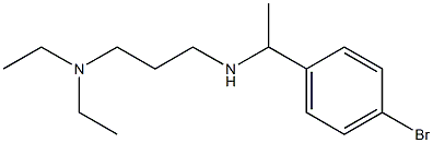 [1-(4-bromophenyl)ethyl][3-(diethylamino)propyl]amine Struktur