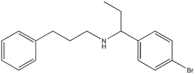 [1-(4-bromophenyl)propyl](3-phenylpropyl)amine Struktur