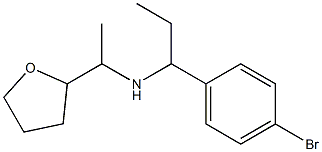 [1-(4-bromophenyl)propyl][1-(oxolan-2-yl)ethyl]amine Struktur