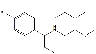 [1-(4-bromophenyl)propyl][2-(dimethylamino)-3-ethylpentyl]amine Struktur