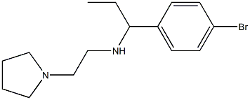 [1-(4-bromophenyl)propyl][2-(pyrrolidin-1-yl)ethyl]amine Struktur