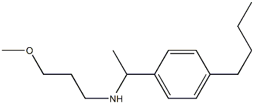 [1-(4-butylphenyl)ethyl](3-methoxypropyl)amine Struktur