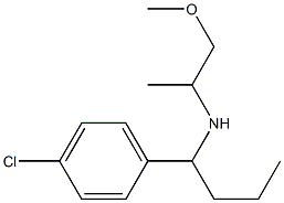 [1-(4-chlorophenyl)butyl](1-methoxypropan-2-yl)amine Struktur