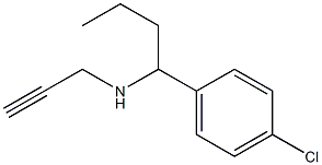 [1-(4-chlorophenyl)butyl](prop-2-yn-1-yl)amine Struktur