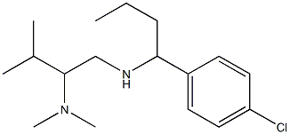 [1-(4-chlorophenyl)butyl][2-(dimethylamino)-3-methylbutyl]amine Struktur