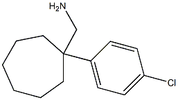 [1-(4-chlorophenyl)cycloheptyl]methanamine Struktur