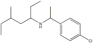 [1-(4-chlorophenyl)ethyl](5-methylheptan-3-yl)amine Struktur