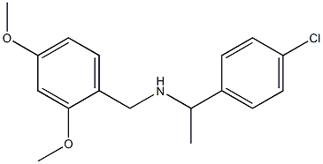 [1-(4-chlorophenyl)ethyl][(2,4-dimethoxyphenyl)methyl]amine Struktur