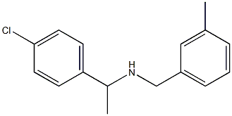 [1-(4-chlorophenyl)ethyl][(3-methylphenyl)methyl]amine Struktur