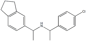 [1-(4-chlorophenyl)ethyl][1-(2,3-dihydro-1H-inden-5-yl)ethyl]amine Struktur