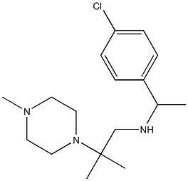 [1-(4-chlorophenyl)ethyl][2-methyl-2-(4-methylpiperazin-1-yl)propyl]amine Struktur