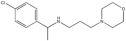 [1-(4-chlorophenyl)ethyl][3-(morpholin-4-yl)propyl]amine Struktur