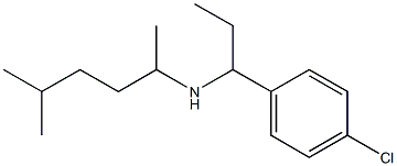 [1-(4-chlorophenyl)propyl](5-methylhexan-2-yl)amine Struktur