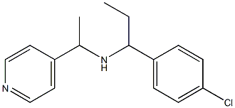 [1-(4-chlorophenyl)propyl][1-(pyridin-4-yl)ethyl]amine Struktur