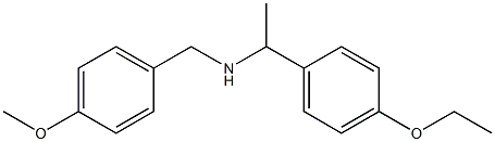 [1-(4-ethoxyphenyl)ethyl][(4-methoxyphenyl)methyl]amine Struktur