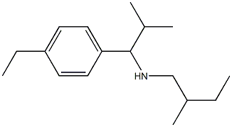 [1-(4-ethylphenyl)-2-methylpropyl](2-methylbutyl)amine Struktur