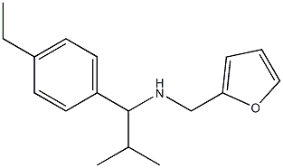 [1-(4-ethylphenyl)-2-methylpropyl](furan-2-ylmethyl)amine Struktur