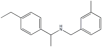 [1-(4-ethylphenyl)ethyl][(3-methylphenyl)methyl]amine Struktur