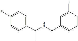 [1-(4-fluorophenyl)ethyl][(3-fluorophenyl)methyl]amine Struktur