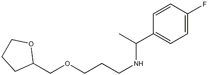 [1-(4-fluorophenyl)ethyl][3-(oxolan-2-ylmethoxy)propyl]amine Struktur