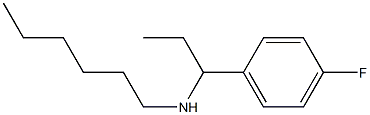 [1-(4-fluorophenyl)propyl](hexyl)amine Struktur