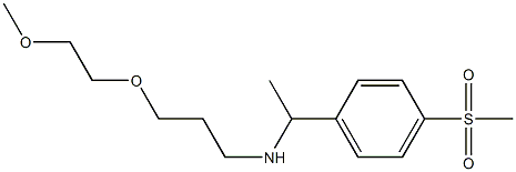 [1-(4-methanesulfonylphenyl)ethyl][3-(2-methoxyethoxy)propyl]amine Struktur