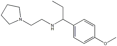 [1-(4-methoxyphenyl)propyl][2-(pyrrolidin-1-yl)ethyl]amine Struktur