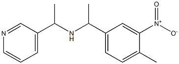 [1-(4-methyl-3-nitrophenyl)ethyl][1-(pyridin-3-yl)ethyl]amine Struktur