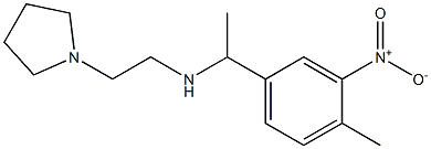 [1-(4-methyl-3-nitrophenyl)ethyl][2-(pyrrolidin-1-yl)ethyl]amine Struktur