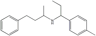 [1-(4-methylphenyl)propyl](4-phenylbutan-2-yl)amine Struktur